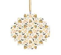 Art Brick Puzzle Lozenge Shaped 3D Jigsaw DIY Building Block Ornament Home Decor Halloween Pumpkin and Owl Print