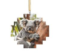 Art Brick Puzzle Lozenge Shaped 3D Jigsaw DIY Building Block Ornament Home Decor Hugging Tree Koala Print