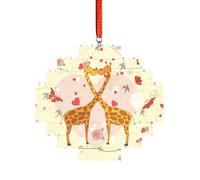 Art Brick Puzzle Lozenge Shaped 3D Jigsaw DIY Building Block Ornament Home Decor Kissing Giraffe Heart Butterfly Print