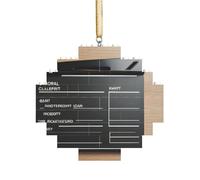 Art Brick Puzzle Lozenge Shaped 3D Jigsaw DIY Building Block Ornament Home Decor Movies Clapperboard Print