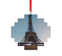 Art Brick Puzzle Lozenge Shaped 3D Jigsaw DIY Building Block Ornament Home Decor Paris Eiffel Tower Print