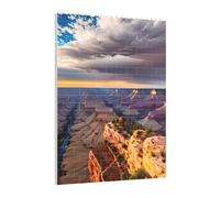 Art Brick Puzzle Set DIY Building Blocks 3D Jigsaw Beauty Grand Canyon 1 Printed Design Desk Decor 141 Pcs