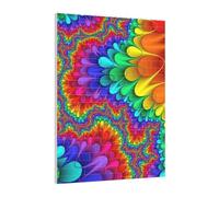 Art Brick Puzzle Set DIY Building Blocks 3D Jigsaw Bright Color Printed Design Desk Decor 141 Pcs