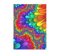 Art Brick Puzzle Set DIY Building Blocks 3D Jigsaw Bright Color Printed Design Desk Decor 4x5.5 in