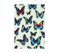 Art Brick Puzzle Set DIY Building Blocks 3D Jigsaw Butterfly and Cello Printed Design Desk Decor 37 Pcs