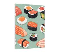 Art Brick Puzzle Set DIY Building Blocks 3D Jigsaw Delicious Sushi Printed Design Desk Decor 141 Pcs