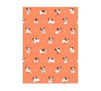 Art Brick Puzzle Set DIY Building Blocks 3D Jigsaw Dog with Big Bones Printed Design Desk Decor 4x5.5 in