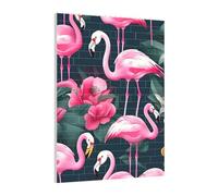 Art Brick Puzzle Set DIY Building Blocks 3D Jigsaw Flamingo Floral Printed Printed Design Desk Decor 141 Pcs