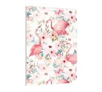 Art Brick Puzzle Set DIY Building Blocks 3D Jigsaw Floral with Flamingo Printed Design Desk Decor 141 Pcs