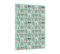 Art Brick Puzzle Set DIY Building Blocks 3D Jigsaw Funny English Dog Printed Design Desk Decor 141 Pcs