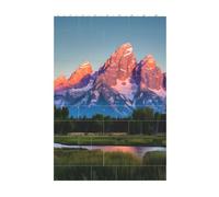 Art Brick Puzzle Set DIY Building Blocks 3D Jigsaw Grand Teton National Park Printed Design Desk Decor 37 Pcs