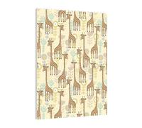 Art Brick Puzzle Set DIY Building Blocks 3D Jigsaw Hand Drawn Giraffes Printed Design Desk Decor 141 Pcs