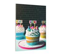 Art Brick Puzzle Set DIY Building Blocks 3D Jigsaw Happy Birthday Cakes Printed Design Desk Decor 141 Pcs