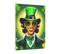 Art Brick Puzzle Set DIY Building Blocks 3D Jigsaw Happy St Patrick's Day Printed Design Desk Decor 141 Pcs
