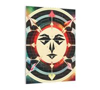 Art Brick Puzzle Set DIY Building Blocks 3D Jigsaw Hunting Arrows Triangles Deer Printed Design Desk Decor 141 Pcs