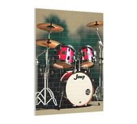 Art Brick Puzzle Set DIY Building Blocks 3D Jigsaw Jazz Drum Printed Design Desk Decor 141 Pcs