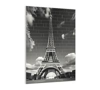 Art Brick Puzzle Set DIY Building Blocks 3D Jigsaw Paris Eiffel Tower and Cloud Printed Design Desk Decor 141 Pcs