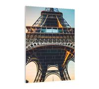 Art Brick Puzzle Set DIY Building Blocks 3D Jigsaw Paris Eiffel Tower Picture Printed Design Desk Decor 141 Pcs