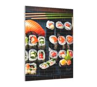 Art Brick Puzzle Set DIY Building Blocks 3D Jigsaw Sushi Pattern Printed Design Desk Decor 141 Pcs