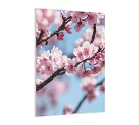 Art Brick Puzzle Set DIY Building Blocks 3D Jigsaw Tempting Cherry Blossoms Printed Design Desk Decor 141 Pcs