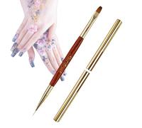 Art Brush for Nails, Nail Liner Brush, Double Ended Design Brush for Acrylic , Strip Brush, Nail Dotting Pen Tools for Acrylic Application at Home, Manicure
