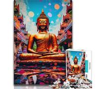 Art Buddha 1000 Piece Jigsaw Puzzle for Adults Teens,Staycation Kill Time Every Piece Is Unique - Challenging Family Fun Game (38x26cm)