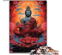 Art Buddha Statue JigsawPuzzle 1000 Pieces for Adults, Family Activity Fun at Home Activities, Birthday Present,Travel Gifts (50x75cm)