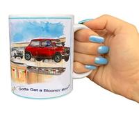 Art by Bex The Italian Job Mug Collection | 11 oz Ceramic Gift Movie Merchandise | Tea Mug Coffee Mug (Retro)