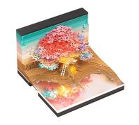 Art Calendar 2025 - Notepad Calendar 2025, Clock Calendar 2025 - Desk Calendar 2025 Desk Calendar - Innovative Desktop Calendar Planning Calendar for Home Business School - Art Calendar 2