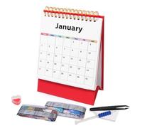 Art Calendar | Dot Painting Desk Calendar 2026 - Craft Supplies Year Planner for Christmas Home School Adults Beginners