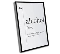 Art Canvas Wall Decor,Define Wall Decoration,Alcohol Definition Bar Poster Club Art Alcoholic Gift Doctor Gift Alcohol Print Friend Gift Dorm Wall Art Funny Poster Dorm Decor,12x16 Inch UnFramed Wall