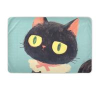 Art Cartoon Black Cat Changing Pad Covers Highly Absorbent Toddler Bed Pee Pads Machine Washable Toddler Bedding Products for Kids Bedwetting , 52" L x 34" W