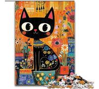 Art Cat Puzzles 1000 Pieces for Teenagers, Decompressing Intellectual Educational Toy Educational Game for Birthday, Chrismas (50x75cm)