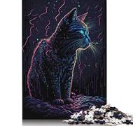Art Cat Puzzles 500 Piece Jigsaws for Adults Learning Educational Toys Family Games Festival Birthday Gifts 500pcs (52x38cm)