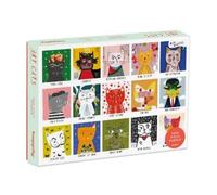 Art Cats 1000 Piece Jigsaw Puzzle for Adults | Premium 100% Recycled Board | 1000 Piece Cat Jigsaw Puzzle | Gift for Cat Lovers | Happily Puzzles