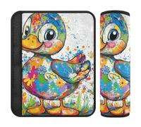 Art Cayuga Duck Artistic Graffiti 2 Pack Seatbelt Shoulder Strap Cushion More Comfort Driving for Airplane Protector para cinturón de carro