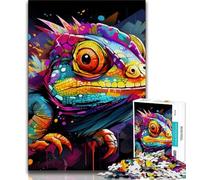 Art Chameleon 1000 Piece Jigsaw Puzzle for Adults Teens,Decompressing Intellectual Educational Toy Secret Santa Gifts (50x75cm)