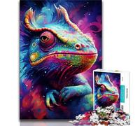 Art Chameleon 1000 Piece Jigsaw Puzzles for Teenagers Gifts,Decompressing Intellectual Educational Toy Secret Santa Gifts (38x26cm)