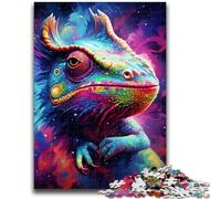 Art Chameleon Jigsaw Puzzles for Adults Teenagers Jigsaws Puzzle,Relax Games Is Ideal As A Gift for The Whole Family (50x75cm)