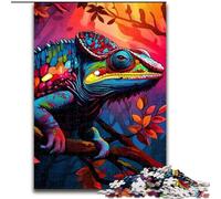 Art Chameleon Jigsaws 1000 Pieces for Adults Challenging Puzzles Interactive Family Game, DIY Home Decor Brain Challenge Gift size 50x75cm