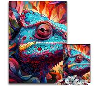 Art Chameleon Jigsaws 1000 Pieces for Adults Impossible Jigsaw Puzzles for Adults Challenging DIY Brain Teaser, Perfect Family Game Or Decorative Gift 26X38CM/10.23x14.96inch