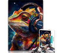 Art Chameleon Jigsaws Puzzles 1000 Pieces for Adults Gifts,Challenging Family Activity Games DIY Toy for Home Wall Decor Gifts (38x26cm)