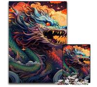 Art Chinese Dragon JigsawPuzzle 1000 Pieces for Adults Puzzles for Adults DIY Home Decor Gift, Brain Teaser Game 50x75CM/19.68x29.52inch