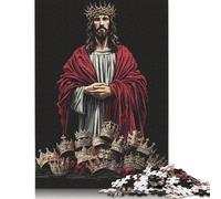 Art Christian Jesus Paper Jigsaw Puzzle for Adults 1000 Piece Puzzles for Teenagers Creative Jigsaw Puzzles Family Challenging Games Toys 1000pcs (38x26cm)