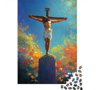 Art Christian Jesus Puzzle Challenging And Brainteasing 100% Recycled Cardboard Jigsaw Puzzle for Adult Children 1000pcs (38x26cm)