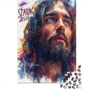 Art Christian Jesus Puzzle Challenging And Brainteasing 100% Recycled Cardboard Jigsaw Puzzle for Adult Children 1000pcs (38x26cm)