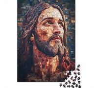 Art Christian Jesus Puzzle Decompression Toys Paper Rectangular Jigsaw Puzzle for Kids And Adults Age 12 Years Up 1000pcs (38x26cm)