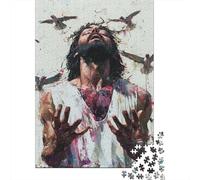 Art Christian Jesus Puzzle Decompression Toys Paper Rectangular Jigsaw Puzzle for Kids And Adults Age 12 Years Up 1000pcs (75x50cm)