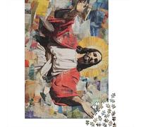 Art Christian Jesus Puzzle Decompression Toys Paper Rectangular Jigsaw Puzzle for Kids And Adults Age 12 Years Up 1000pcs (38x26cm)