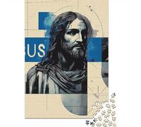 Art Christian Jesus Puzzle Family Fun 100% Recycled Cardboard Jigsaw Puzzle for Kids And Adults Age 12 Years Up 1000pcs (75x50cm)